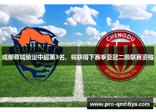 成都蓉城锁定中超第3名，将获得下赛季亚冠二级联赛资格